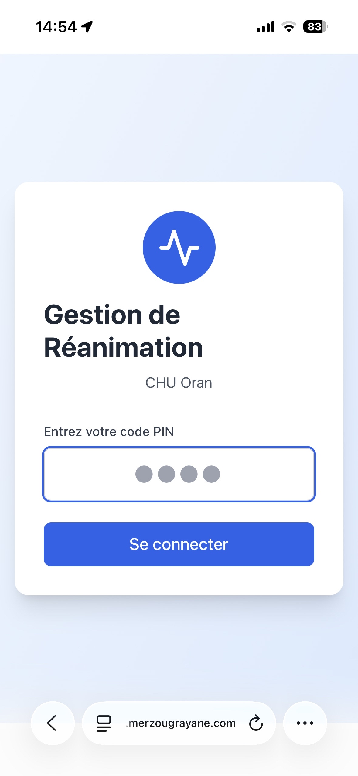ICU Management System - Réanimation CHU Oran - Image 5