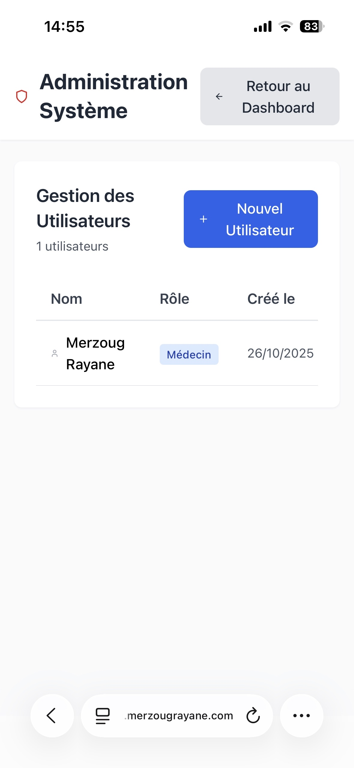 ICU Management System - Réanimation CHU Oran - Image 6