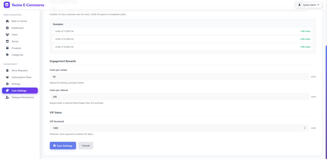 Smothy Commerce - Multi-Vendor E-Commerce Platform - Delegue Permissions - Advanced role-based access control