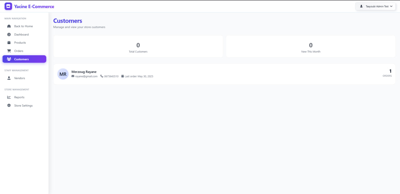Smothy Commerce - Multi-Vendor E-Commerce Platform - Customer Management - CRM features for vendors