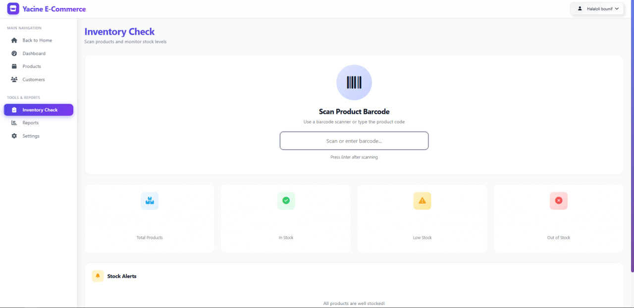 Smothy Commerce - Multi-Vendor E-Commerce Platform - Inventory Check - Real-time stock management