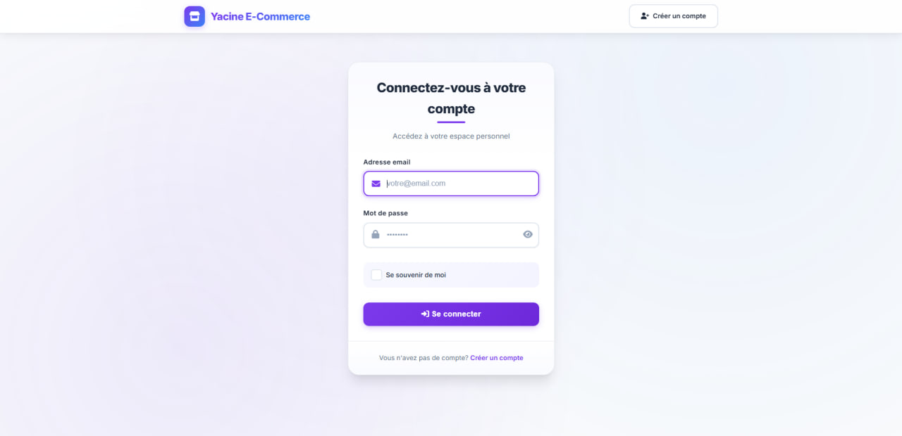 Smothy Commerce - Multi-Vendor E-Commerce Platform - Login Page - Secure authentication interface