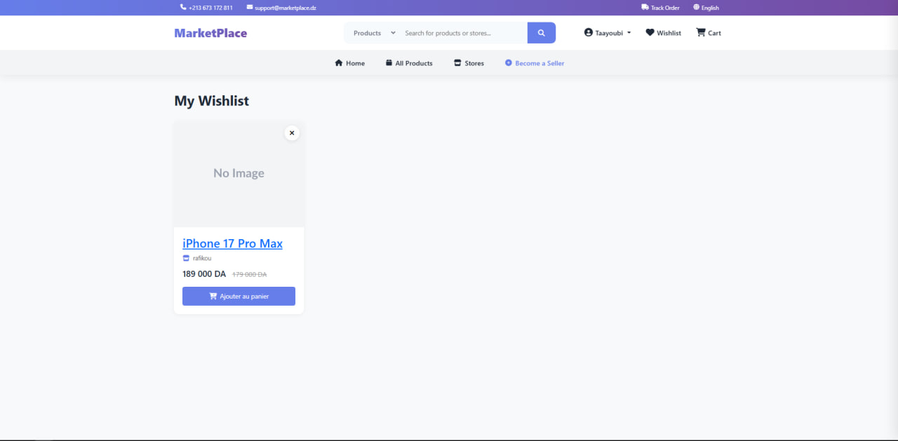Smothy Commerce - Multi-Vendor E-Commerce Platform - Wishlist - Save favorite products for later