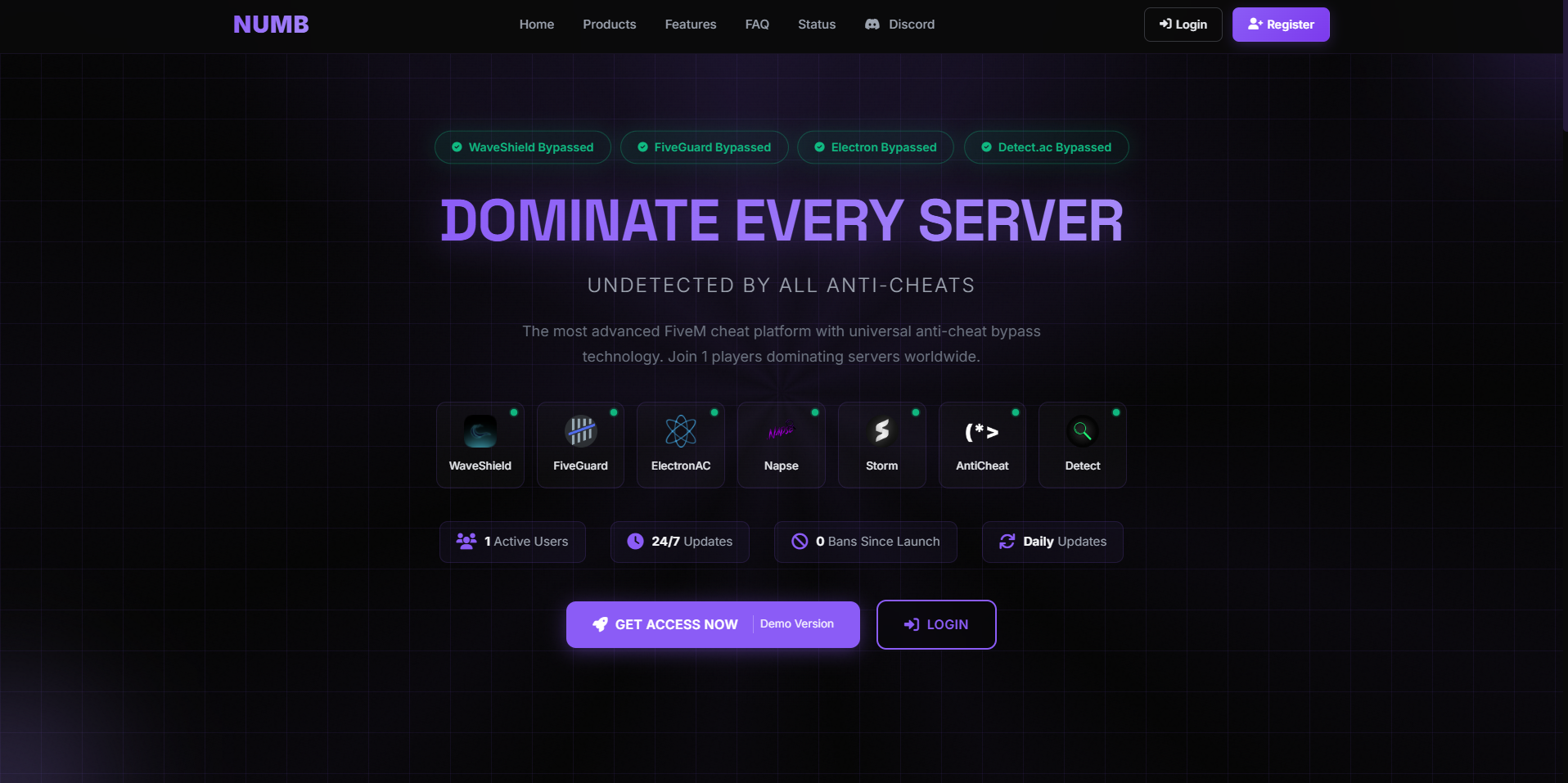 NUMB Services - Premium FiveM Gaming Enhancement Platform