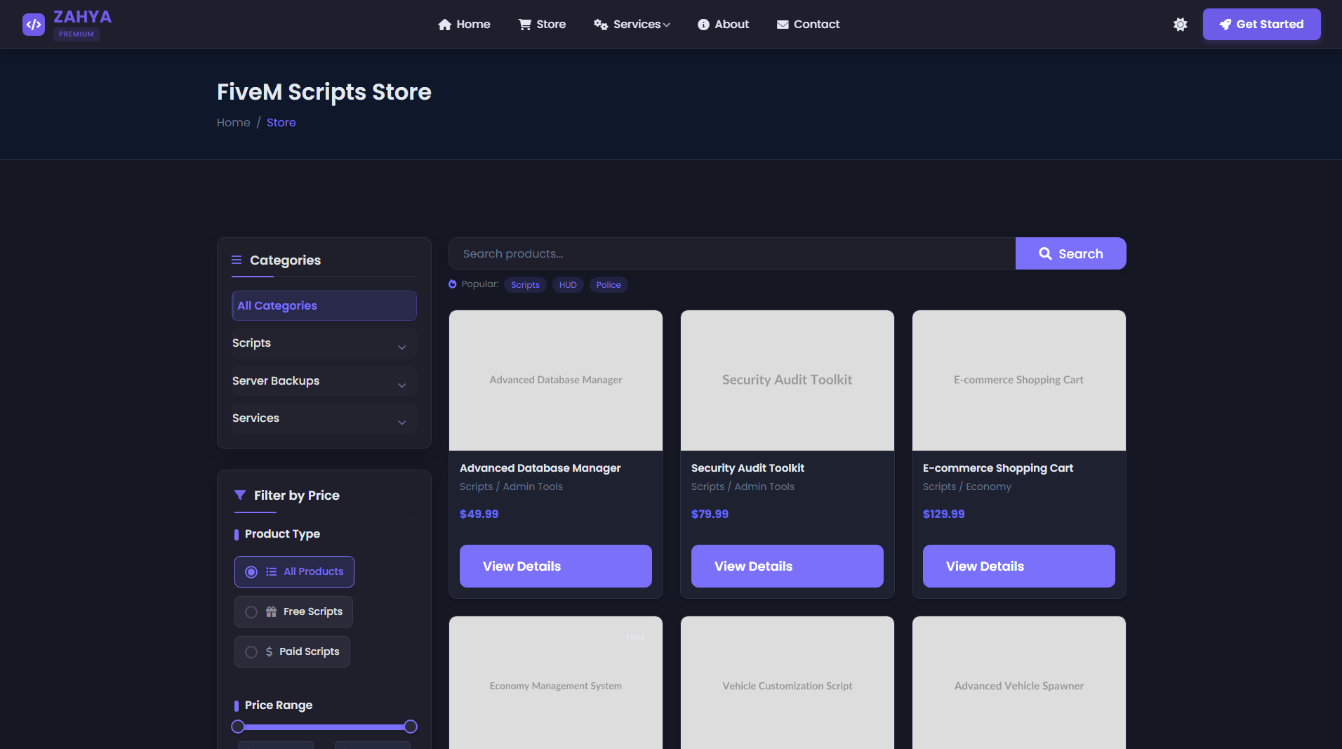 Zahya Dev - FiveM Script Marketplace & Support Platform - Image 7