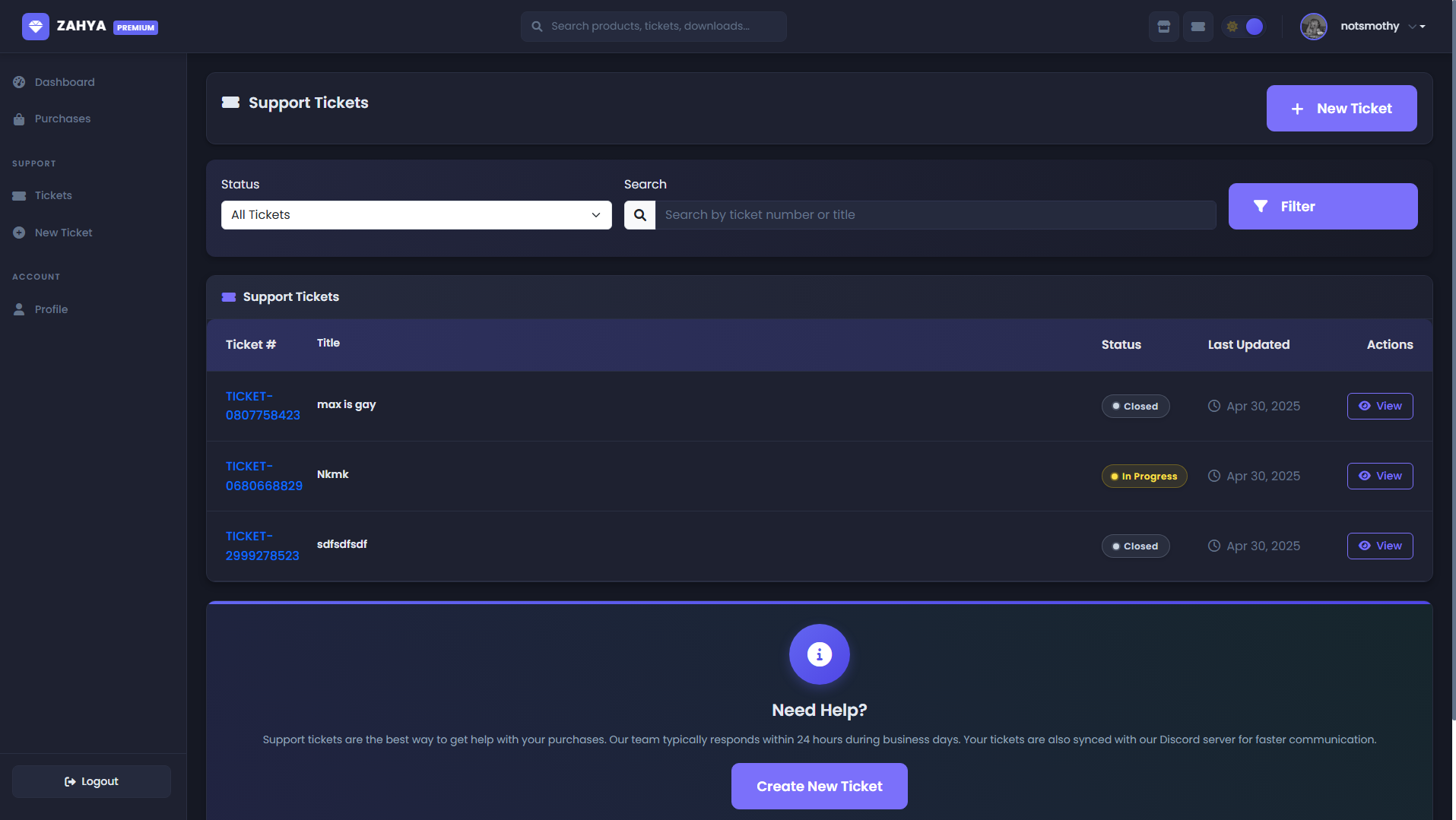 Zahya Dev - FiveM Script Marketplace & Support Platform - Image 8
